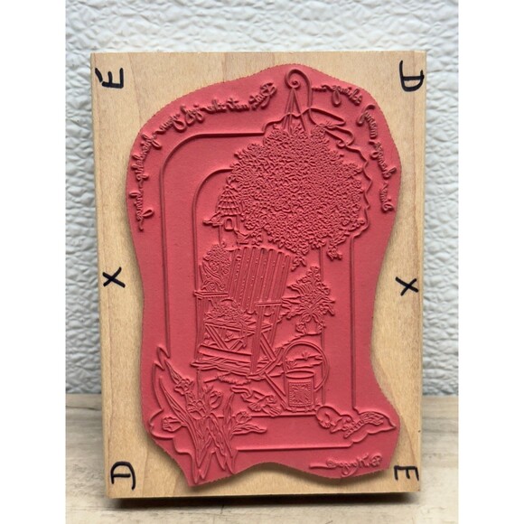 Stamps Happen Inc. Time Changes Many Things Wood Mounted Rubber Stamp - Picture 2 of 6